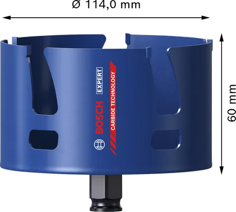 Bosch EXPERT Construction Material 114 мм карбид боркорона.