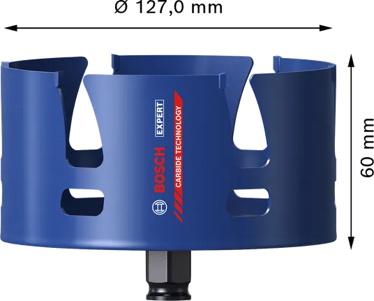 Боркорона Bosch EXPERT Construction Material 127 мм.