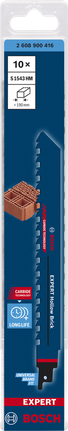 Нож за реципрочно рязане Bosch EXPERT „Hollow Brick“ S 1543 HM, 10 броя.