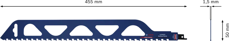 Нож за реципрочно рязане на тухли Bosch EXPERT S 2243 HM.