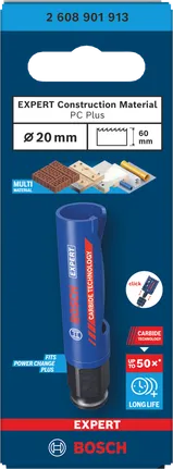 Боркорона Bosch 20×60 мм Expert Construction Material.