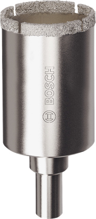 Боркорона за плочки Bosch с въртящ се бор 35 x 40 мм за пробиване на плочки.
