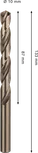 Спирално свредло от неръждаема стомана Bosch PRO HSS-Co 10 мм.