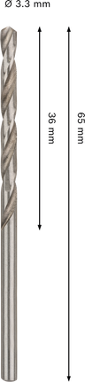 Спирално свредло Bosch PRO Metal HSS-G 3,3 мм.