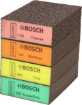 Стандартен шлайфмашинен блок Bosch EXPERT S471 с различни зърнености.