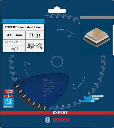 Циркулярен диск за ламинирани панели Bosch EXPERT 165 мм.