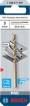 Спирално свредло Bosch PRO Stainless Steel HSS-Co 3 мм за дълъг живот.
