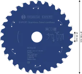 Акумулаторен циркуляр Bosch EXPERT от неръждаема стомана, диаметър 136 мм.