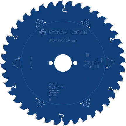 Диск за циркуляр за дърво Bosch EXPERT 216 мм T40.