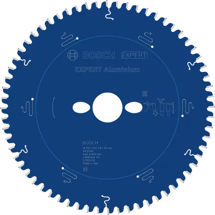 Алуминиево циркулярно дискче Bosch EXPERT 216 мм 64 зъба.