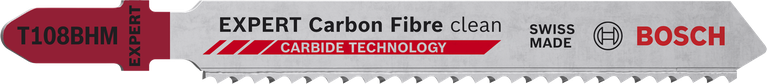 Нож за прободен трион Bosch EXPERT Carbon Fibre с карбидни зъби.