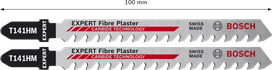 Нож за прободен трион Bosch EXPERT Fiber Plast T141HM за рязане на мазилка.