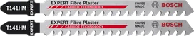 Ножове за прободен трион Bosch EXPERT Fiber Plast T141HM за рязане на мазилка.