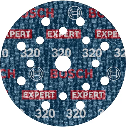 Шлифовъчен диск Bosch EXPERT O780 125 мм, зърнистост 320.