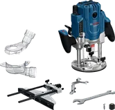 Фрезова машина Bosch GOF 20-12 с приставки и аксесоари.
