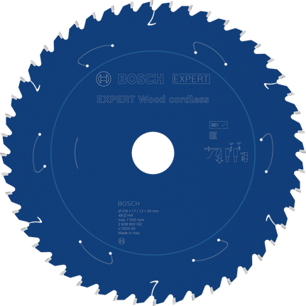 Акумулаторен циркуляр Bosch EXPERT Wood, 216 мм.