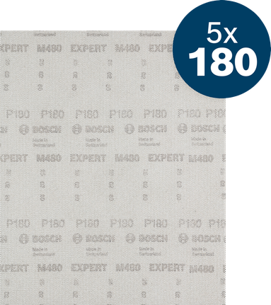 Шлифовъчна мрежа Bosch EXPERT M480 230x280 мм, зърнистост 180.