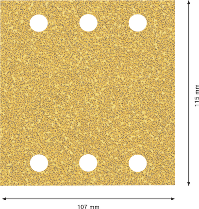 Шкурка Bosch EXPERT C470, лист 115x107 мм, зърнистост 40.