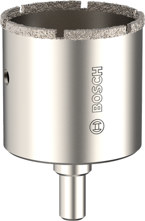 Боркорона за плочки Bosch с въртящ се бор 53 x 40 мм за пробиване на плочки.