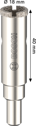 Боркорона за плочки Bosch 18 x 40 мм.