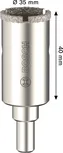 Боркорона за плочки Bosch с въртящ се бор 35x40 мм за пробиване на плочки.