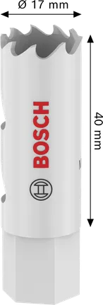 Многофункционален резбован отвор за циркуляр Bosch 17 x 40 мм.