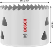 Многофункционален резбован отвор за резба Bosch 56 x 40 мм.