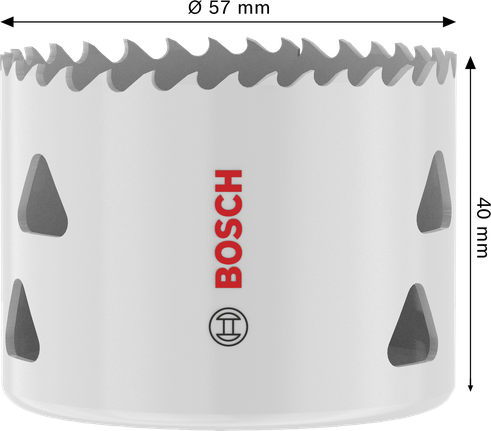 Многофункционален резбован отвор за циркуляр Bosch 57x40 мм.