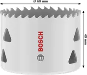 Многофункционален резбован отвор за циркуляр Bosch 60x40 мм.