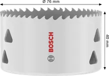 Многофункционален резбован отвор за циркуляр Bosch 76 x 40 мм.