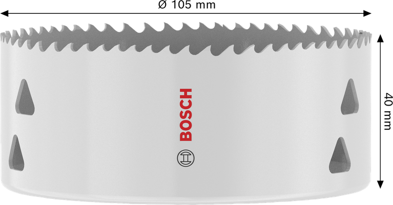 Многофункционален резбован боркорона Bosch 105 x 40 мм.