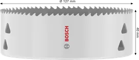 Многофункционален резбован отвор за циркуляр Bosch 127x40 мм.