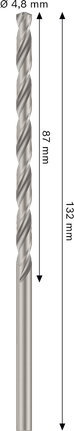 Спирално свредло Bosch PRO Metal HSS-G 4,8 мм.