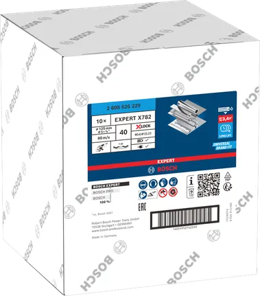 Ламелен диск Bosch EXPERT X782 G40 125 мм X-Lock.
