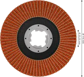 Bosch EXPERT X782 115 мм ъглов ламелен диск G80 X-LOCK.