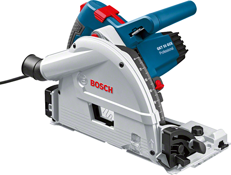 Циркулярен трион Bosch GKT 55 GCE за прецизно рязане.