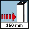 Detection depth metal Максимальная глубина обнаружения: 150 мм