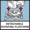 Detach. Rotating Platform Поворотный мини-штатив упрощает точное позиционирование