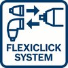 Umfassende Flexibilität Bosch FlexiClick 5-in-1-System: Meistert jede Herausforderung – die optimale Lösung für jede Arbeitssituation