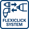 Flexibilidad absoluta Sistema FlexiClick 5 en 1 de Bosch: para superar cualquier reto, la solución ideal en cualquier situación de trabajo