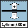 Précision de nivellement 1,6 mm - 30 m Précision de mesure 1,6 mm/30 m
