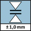 Accuracy Погрешность ± 1,0 мм