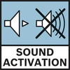 Sound Activation Audible alignment of the laser beam level