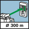 Working range of GRL 300 HVG Range with receiver 300 m