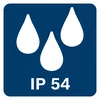 IP54 dust and splash water protection