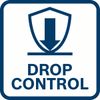 Расширенная защита пользователя функция Drop Control выключает инструмент при случайном падении