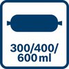 Kapacita sáčku 300/400/600 ml