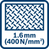 Різання сталі (400 Н/мм²) до 1,6 мм 