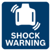 Shock warning function gives an alarm if tool is moved