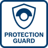 Превосходная защита пользователя благодаря устойчивому к проворачиванию защитному кожуху, обеспечивающему надежную защиту даже при разрушении диска